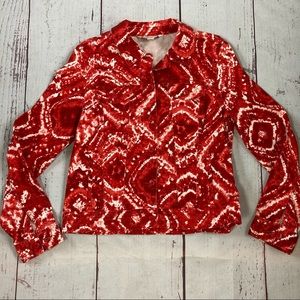 Jones New York Jeans Tie Dye Denim Jacket